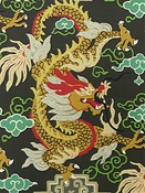 Royal Dragon Ebony P Kaufmann Fabric